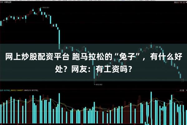 网上炒股配资平台 跑马拉松的“兔子”，有什么好处？网友：有工资吗？